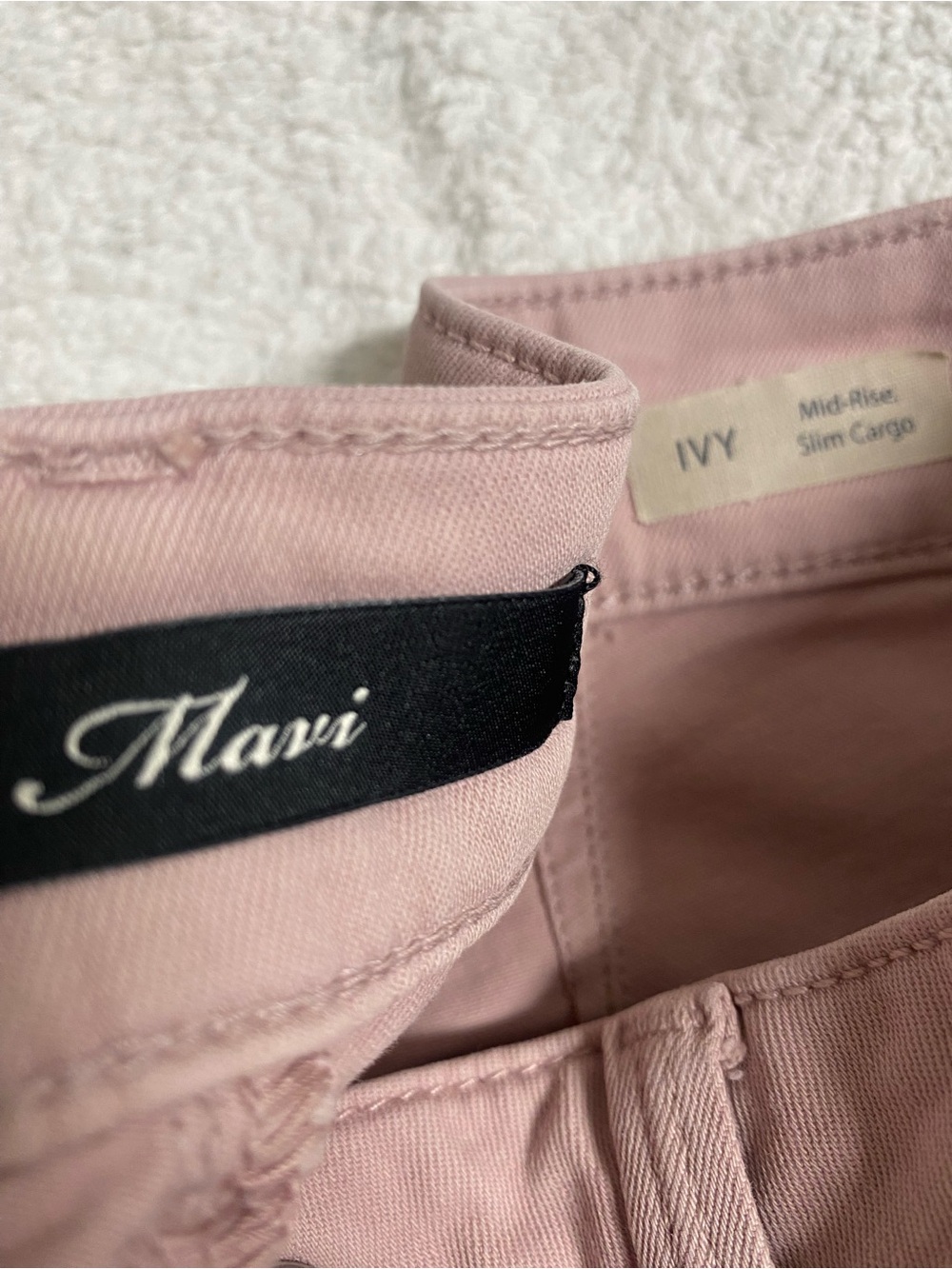 Mavi Dusty Rose Women's Utility Slim Cargo Pants - Picture 5 of 7